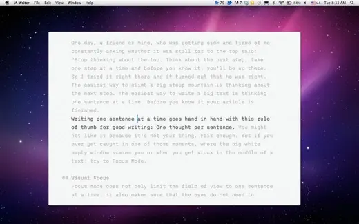 iA Writer débarque sur Mac