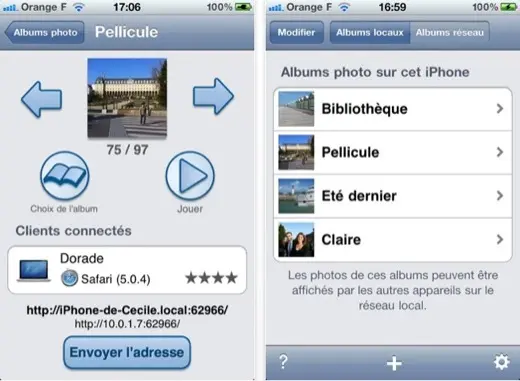 Pix'Air affiche vos photos iOs sur grand écran