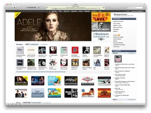 iTunes 10.5 : 64 bits et plein écran