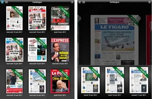 ePress, un nouveau kiosque à journaux, disponible pour iOS