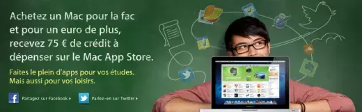 Apple Store Education : Apple offre 75 Euros