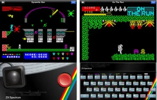 Spectaculator, un émulateur de ZX Spectrum pour iOS