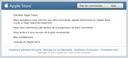 Du rififi dans les commandes sur l'Apple Store