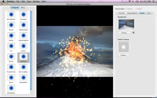 Jouer avec des particules, gratuitement, sur Mac
