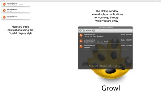 Mac : le Growl nouveau est arrivé, pour 1,59 €