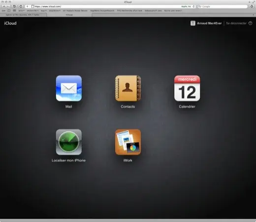 iCloud : le site d'Apple est en ligne