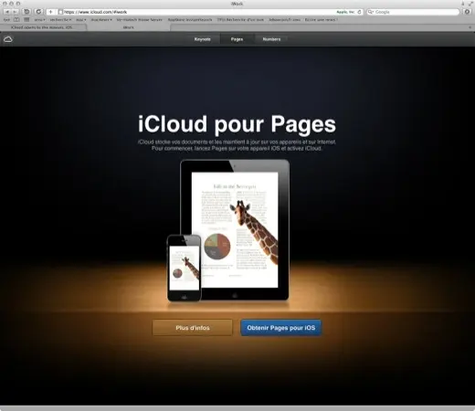 iCloud : le site d'Apple est en ligne