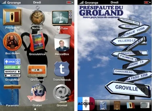 Groland crée son OS sur iOS