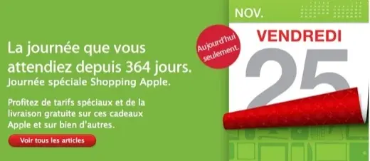 Vendredi noir : les promos chez Apple