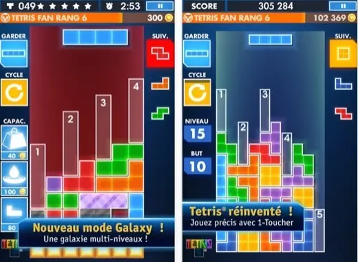 Tetris iPhone, une nouvelle version, de nouveaux modes de jeux