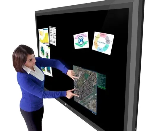 Un 82" multitouch chez Perceptive Pixel