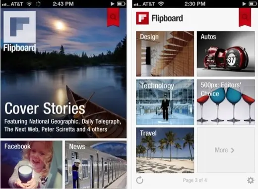 Schiller apprécie Flipboard iPhone