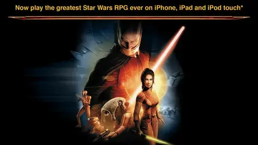 Star Wars: Knights of the Old Republic à moitié prix sur iOS pendant une durée limitée