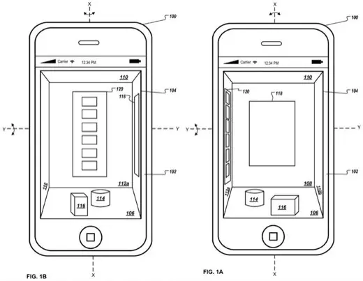 Apple : une interface 3D utilisant l'accéléromètre