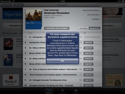 iTunes U app et iBooks 2 disponibles également disponibles