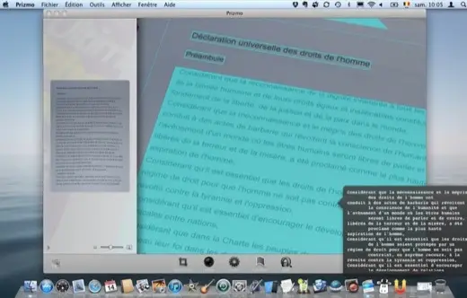Prizmo (OCR) fait sa promo sur Mac et iOS