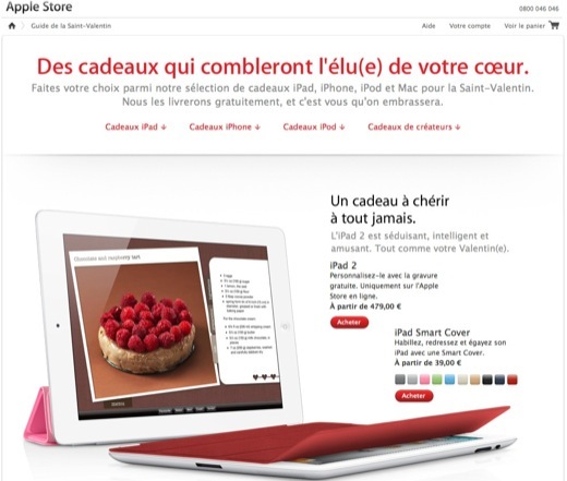 Apple Store : c'est rouvert, avec un guide de la Saint Valentin