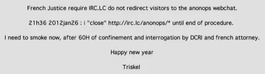 Un canal IRC fermé par la DCRI pour contrer Anonymous