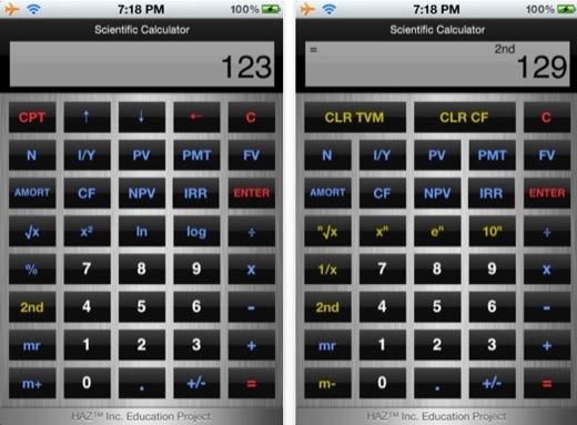 Une petite calculatrice scientifique à attraper gratuitement pour iOS