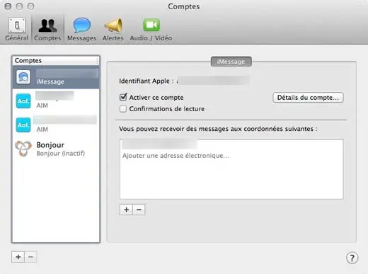 Messages : iMessages a mangé iChat