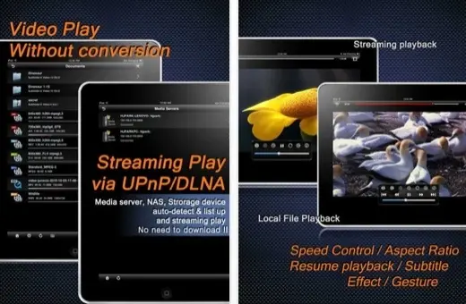 AnyPlayerHD, lecteur vidéo multi-formats gratuit pour iPad