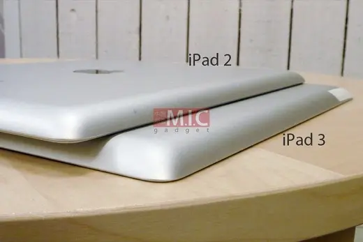 iPad 2 et iPad 3, côte à côte