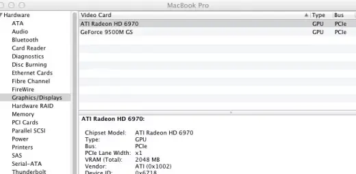 Installer une Radeon 6970 (PC) sous Mountain Lion