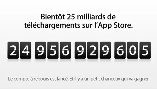 Bientôt 25 milliards de téléchargements ! Foncez sur l'AppStore !