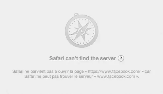 Facebook est inaccessible ce matin (MAJ : revenu !)