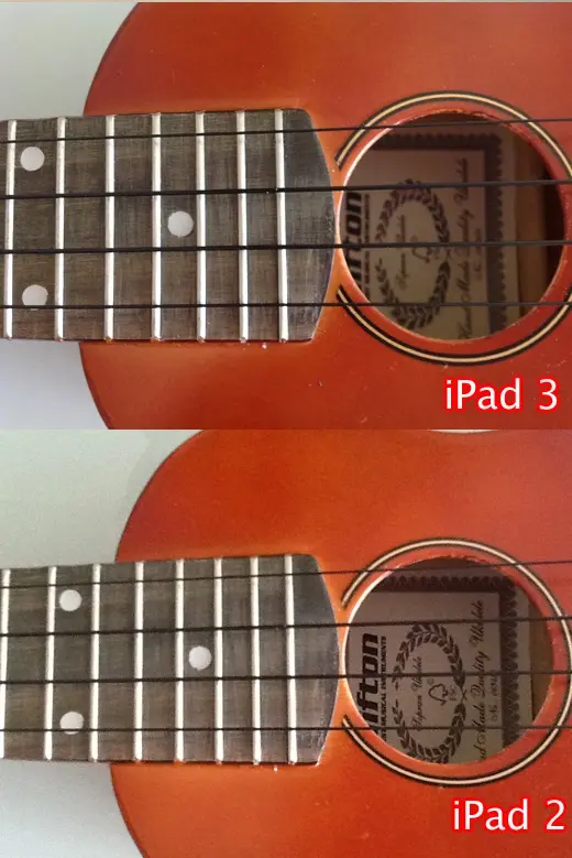 iPad 3 contre iPad 2 : comparaison de l'appareil photo