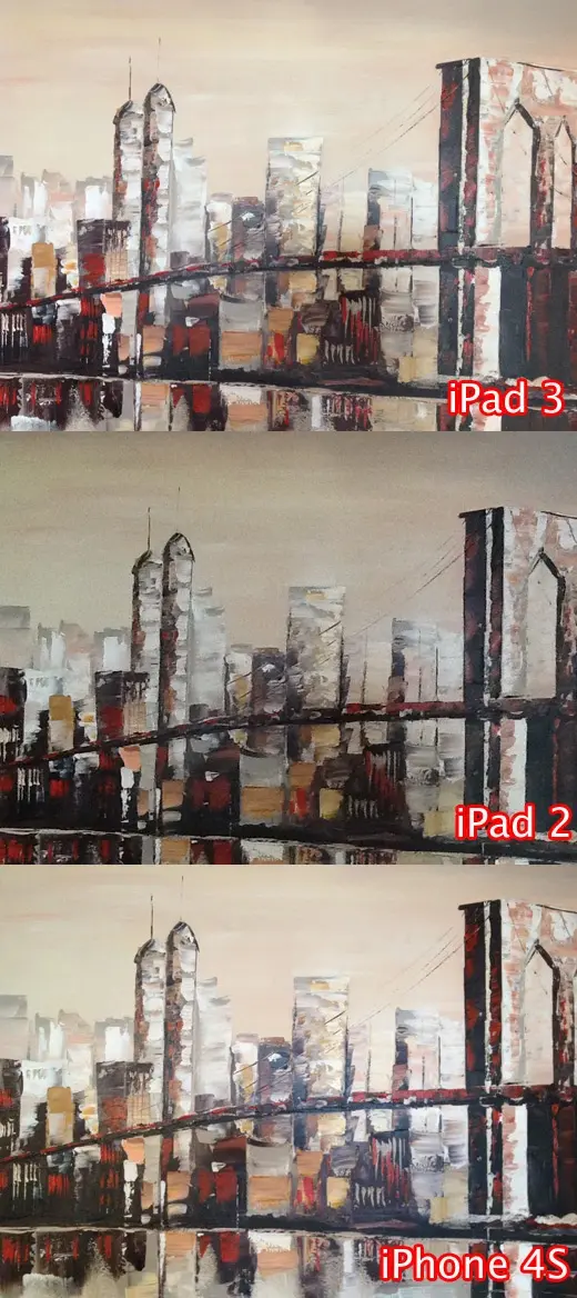 iPad 3 contre iPad 2 : comparaison de l'appareil photo