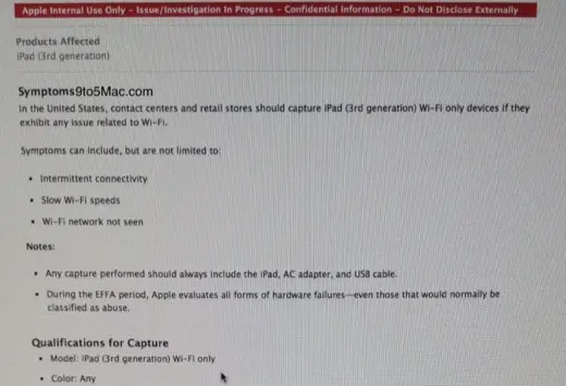 Apple reconnaît un problème de réception sur certains iPad 3 Wi-Fi