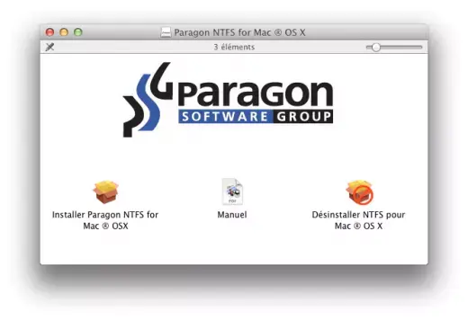 Test express Paragon : écrire sur une partition Windows