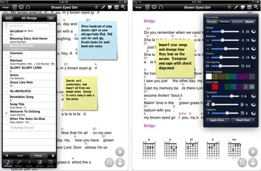 OnSong, l'anti-sèche pour musicien à attraper gratuitement sur iOS