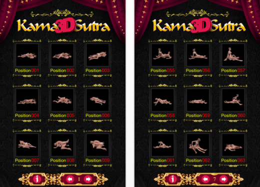 Bons plans : Kamasutra 3D, FidMe, Flick Sheep, iNoteDeFrais 2