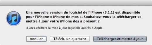 iOS 5.1.1 est de sortie