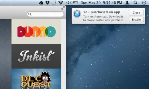 Mountain Lion : téléchargements synchronisés sur le Mac App Store