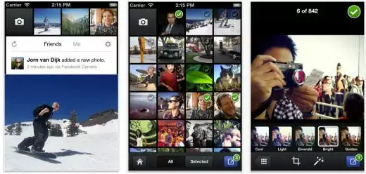 Facebook lance Facebook Camera : mort d'Instagram ?