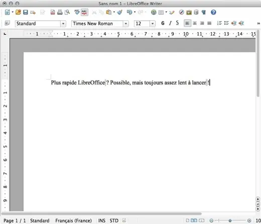 LibreOffice 3.5.4 améliore grandement ses performances