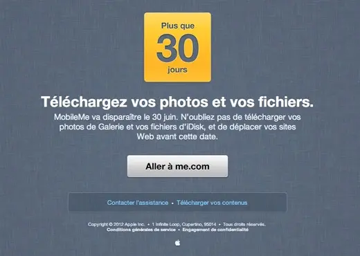 MobileMe : disparition prévue dans un mois