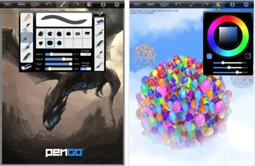 PenGo Paint, un bon logiciel de dessin gratuit pour iPad