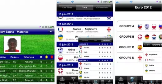 EuroFoot 2012 et l'app de la FFF pour suivre les matchs de l'événement