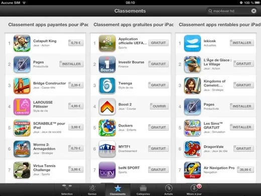 iOS 6 : le nouveau design de l'App Store