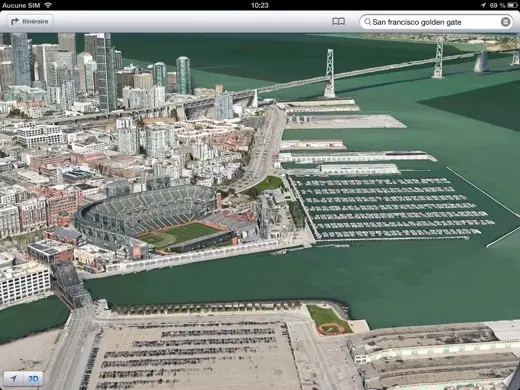 iOS 6 : Comparaison des visualisations 3D Google et Apple