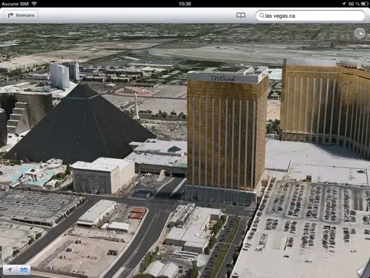 iOS 6 : Comparaison des visualisations 3D Google et Apple