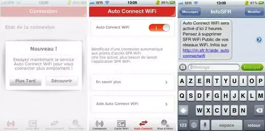 Le service Auto Connect WiFi de SFR est disponible