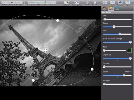 Dramatic Black & White sublime vos noirs et blancs sur iOS