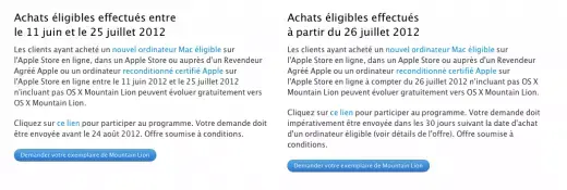 Mountain Lion : Apple ouvre le programme de MAJ gratuite