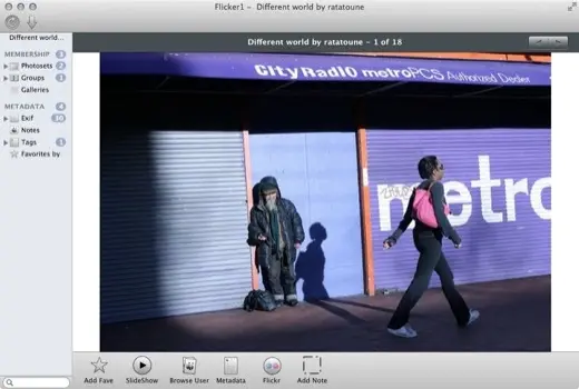 Flickr1, tout Flickr via une application Mac gratuite temporairement