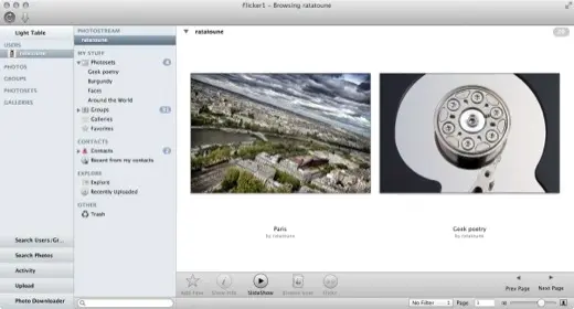 Flickr1, tout Flickr via une application Mac gratuite temporairement